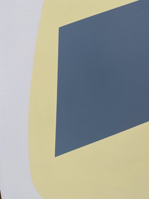 TIM BOCAGE Grey in yellow 90x90cm 3 Large