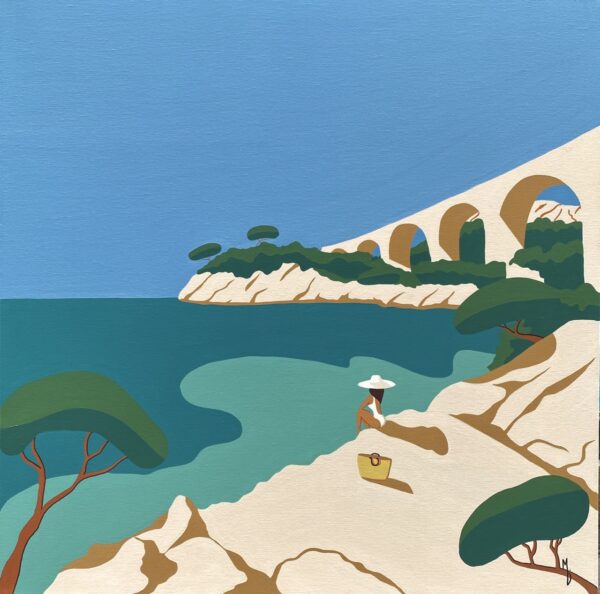 MARIE DEFORCHE L'Estaquéenne 80x80cm 1 Grande