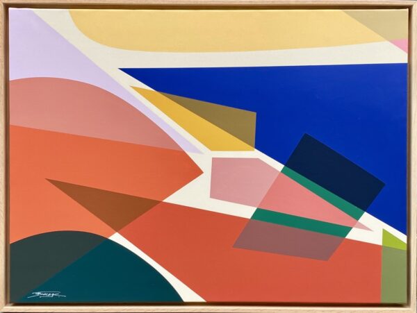 TIMOTHÉE BOCAGE : 60X81 : LES FALAISES DE COULEURS Bis Grande