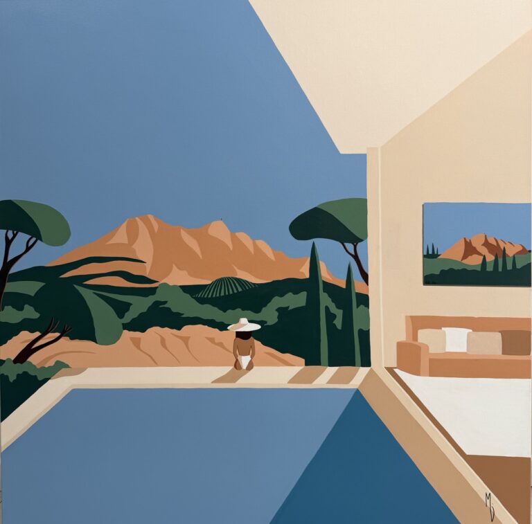 La muse n°5, street art présenté par Galerie Le Container